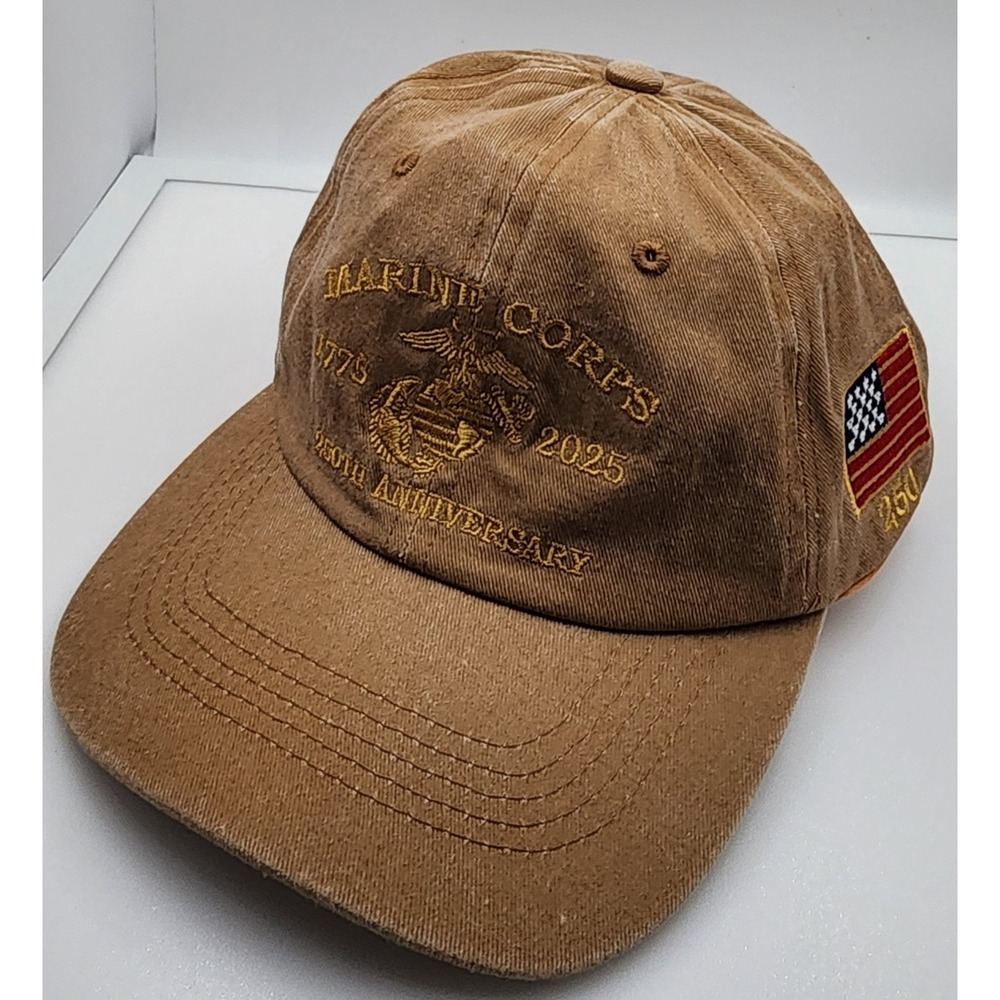 USMC 250th Anniversary Hat Marine Corps 1775-2025 Commemorative Cap Embroidered
